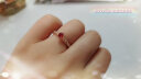 ENZO彩宝 茜茜公主系列 18K金镶红宝石钻石戒指女EZV4309送礼 14号 实拍图