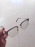 简丹（JIANDAN） 眼镜框近视可配度数钛架显脸小墨镜夹片办公室男女猫耳半框超轻 【镜框】CH5166 黑金色 单镜框+模型镜片 实拍图