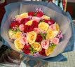 薇尼（LVINI）鲜花速递同城红玫瑰百合生日花北京郑州广州上海西安成都重庆南昌 33朵红玫瑰花束-三生三世 实拍图