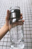 魔小宅玻璃杯大容量耐高温1000ml夏季冷泡茶墩墩杯便携高硼硅茶水分离杯 304不锈钢茶隔+防烫杯套 1000ml 实拍图
