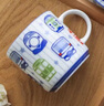 光峰 日本进口创意陶瓷杯子儿童水杯咖啡杯早餐马克杯牛奶杯 萌系车头 实拍图