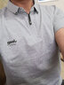 JEEP SPIRIT吉普短袖T恤男polo半袖新款男士夏季t恤衫商务休闲翻领上衣体恤纯 T118 浅灰 2XL (140-155斤) 实拍图
