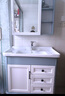 浴美优品浴室柜碳纤维地柜陶瓷一体盆卫生间洗手盆洗脸盆柜组合洗漱台镜柜 天使白落地柜90cm储物镜柜+陶瓷 实拍图