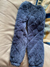 噜噜牛冬季儿童睡衣男孩珊瑚绒三层夹棉加厚中大童男童家居服 81033-蓝色 130 (12码 建议身高125-135) 实拍图