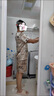 SexeMara春夏季冰丝睡衣男短袖薄款宽松大码男士仿真丝绸两件套装家居服夏 B378%23巴黎铁塔 3XL 【140-170斤】 实拍图