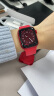 Apple Watch Series 8 智能手表GPS + 蜂窝款41毫米红色铝金属表壳红色运动型表带 MNJ33CH/A 实拍图
