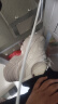 骆驼（CAMEL）老爹鞋女潮酷网布皮面拼接双系带厚底休闲鞋 L24S283079 米白 40 实拍图