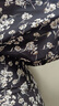 棉致茶歇法式短袖连衣裙女夏季新款广州十三行黑色碎花收腰长裙温柔风 2278黑色【高品质24.5】 2XL 130-140斤 实拍图