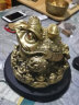 天祥缘 铜金蟾摆件黄铜三足金蝉蟾蜍招客厅财办公室乔迁店铺开业礼品 8号铜蟾王 配底座 实拍图