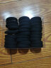 AiChoice无接缝橡皮筋韩国耐用发绳高弹力头绳女发圈扎头发黑色头饰盘发 中号30根黑色一盒 实拍图