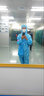 翰洋洁净（HANYANGCLEAN） 连体无尘服 洁净服 防静电服工作服 无尘车间洁净区净化服 连脚超净服 耐高温灭菌防尘服 蓝色-四连体耐高温灭菌款 XL 实拍图