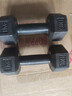HOOB 新品固定环保包胶六角哑铃男女家用健身器材kg 黑色2斤*2只（1kg*2只） 实拍图