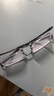依视路（ESSILOR） 新款商务男镜架时尚镜框女配依视路镜片近视定制眼镜网上配镜 钛金属-半框-4017BK-黑色 镜框+依视路膜岩高清1.56现片 实拍图