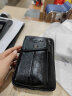 小多利（XiaoDuoLi）新款多功能迷你斜挎单肩小包真皮67英寸手机包男士竖款穿皮带腰包 款式一黑色 晒单实拍图