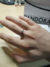 潘多拉（PANDORA）透明倾斜的心单石戒指925银情侣对戒生日礼物送女友 单石戒指 56MM（建议120-130斤） 实拍图