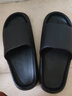 IQGD拖鞋男凉拖鞋女家居情侣款室内外洗澡002 黑色 40-41 实拍图