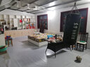 紫叶（ziye）藤编桌椅组合 户外桌椅 藤椅户外餐桌椅阳台桌椅庭院休闲藤椅餐桌 6【椅】+1【有孔长桌150X90】 棕色/黑色（付款可备注） 实拍图