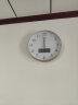 Timess挂钟 钟表客厅时钟 简约家用温度万年历电波钟免打孔挂表挂墙 晒单实拍图