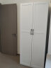 金经金属钢制北欧简约衣柜家用卧室收纳铁皮柜小户型组合衣橱长0.8米二门 实拍图