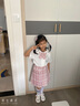 贝孩趣童装女童jk套装学院风衬衫儿童小学生校服百褶裙子六一儿童节班服 粉红色 130 码(建议身高115-125厘米) 实拍图