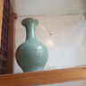 乾雅堂【景德镇手工】陶瓷器仿古官窑插花花瓶古典中式家居客厅装饰摆件 （热卖款）绿釉开片赏瓶+锦盒+书 实拍图