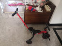 kiwicoolkiwicool儿童三轮车脚踏车变形1-3岁幼儿小孩宝宝生日礼物脚蹬车 活力红推杆版（80-105cm购买） 实拍图