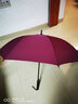 天堂伞直杆伞长柄雨伞男士商务伞晴雨伞迎宾伞半自动广告伞企业定制LOGO 酱红 实拍图
