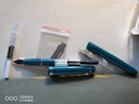 永生659钢笔学生用练字透明示范办公白领财会 05蓝绿色 0.5mm+0.38mm 实拍图