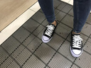 人本帆布鞋女2024春季新款鞋子女学生帆布鞋百搭运动鞋板鞋子 黑色（偏大，建议拍小一码） 37 实拍图