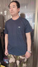 佐攸爸爸装 2件 夏季爸爸短袖T恤中老年人打底衫男装圆领大码上衣爷爷 铁灰色+藏青色 52/XL(140-160斤) 实拍图