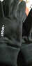 欧鹿雅顿手套男秋冬韩版保暖加绒加厚防风骑车触屏开车防滑防水男士手套 黑+蓝 均码弹力大 实拍图