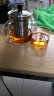 尚明耐热玻璃冲茶壶泡茶壶茶水分离过滤家用大容量泡茶器加厚茶具 4小杯+ 700ml 实拍图