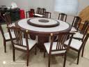 福财入家酒店岩板电动餐桌大圆桌16人餐厅饭店包厢实木电磁炉圆餐桌 其它尺寸需求定制 实拍图