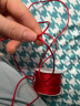 灵久久中国结绳线编织线红绳DIY手工材料挂绳戒指编织丝线手链绳项链线 红色 6号（2.0mm） 实拍图