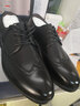 奥康官方男鞋 男士时尚英伦时尚商务正装皮鞋真皮舒适布洛克鞋婚鞋 黑色 43 265mm 实拍图
