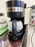 HOMEZEST咖啡机家用小型全自动美式煮咖啡壶现磨滴漏式一体机泡茶壶 1001B+电动磨豆机套装 实拍图