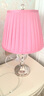 络曼（LUOMAN）欧式水晶台灯卧室床头灯美式书房客厅结婚庆婚房礼物创意装饰台灯 EA2075粉红调光开关 实拍图