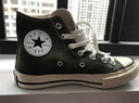 匡威（Converse）经典款男女鞋三星标1970s休闲鞋情侣帆布鞋百搭黑高帮162050C 162050C 高帮黑色 现货 37 实拍图