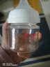 贝亲(Pigeon) 奶瓶 玻璃奶瓶 自然实感第3代奶瓶  新生儿 宽口径 婴儿奶瓶 80ml  AA185  SS码 0个月以上 实拍图