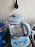 美的（Midea） 养生壶1.5L大容量办公室全自动电茶壶煮茶壶花茶壶加厚玻璃煮茶器电水壶升级款 YS15M210|蓝色 实拍图