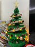 十八纸 创意圣诞树小型装饰折叠收纳节日大中桌面摆件家用送礼led灯 A款绿色70cm高装饰树 实拍图