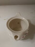 杰艺陶瓷茶壶大号单壶功夫茶具青花瓷品茗杯山水青花泡茶壶大容量茶壶 双层茶壶-(水点桃花) 实拍图