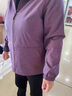 俞兆林（YUZHAOLIN）老年人秋装女薄外套60岁70妈妈太太短款风衣奶奶春秋衣服翻领夹克 紫色外套 2XL 建议105-120斤 实拍图