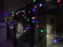 倍绿 太阳能灯串LED户外庭院灯圣诞节装饰灯防水星星灯七彩花园景观灯 100灯 12米 彩色加亮版备注型号 实拍图