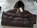 雅鹿轻薄羽绒服女2025年秋冬季新款新国标休闲连帽保暖轻便韩版外套潮 黑色YD501V00820 3XL 实拍图