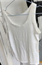 浪莎（LangSha）长款吊带背心女春季螺纹打底衫显瘦百搭外穿打底内搭 白色 L 实拍图