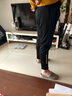 睿达克运动裤男宽松速干夏天休闲长裤夏季健身裤直筒田径训练裤跑步裤子 A101黑彩蓝 2XL 身高175-180cm体重70-75kg 实拍图