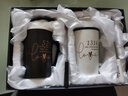 蒙福两杯装 创意陶瓷杯带盖马克情侣对杯咖啡杯大容量办公喝水杯套装一对礼盒杯子男生日情人节送女朋友女生 精品情侣对杯两只装+手提袋--B 380ml 实拍图