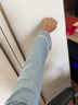 芬腾 睡衣女纯棉学生季简约纯色长袖长裤翻领全棉开衫家居服套装 浅兰 S 实拍图