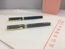 文正 笔类 签字笔刻字商务男士金属笔水笔黑色定制logo签单笔签名笔 598烤漆黑镀金+枪灰色镀金(土豪金礼盒) 实拍图